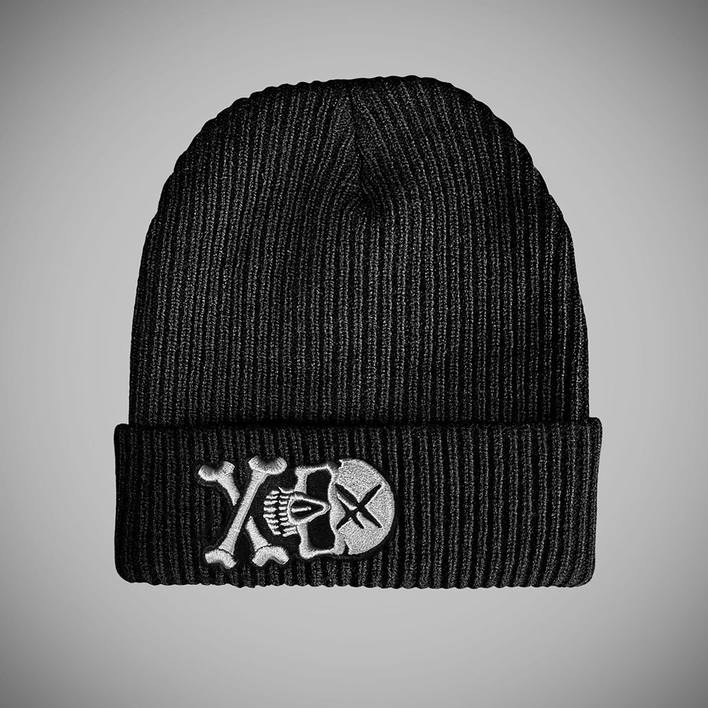 HYRAW Black Skull Beanie