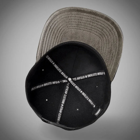 HYRAW Snapback Cap Metal Skull