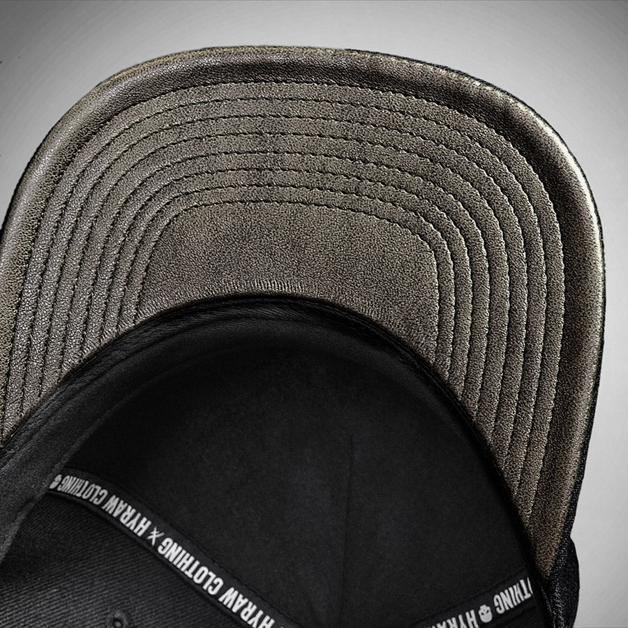 HYRAW Snapback Cap Metal Skull