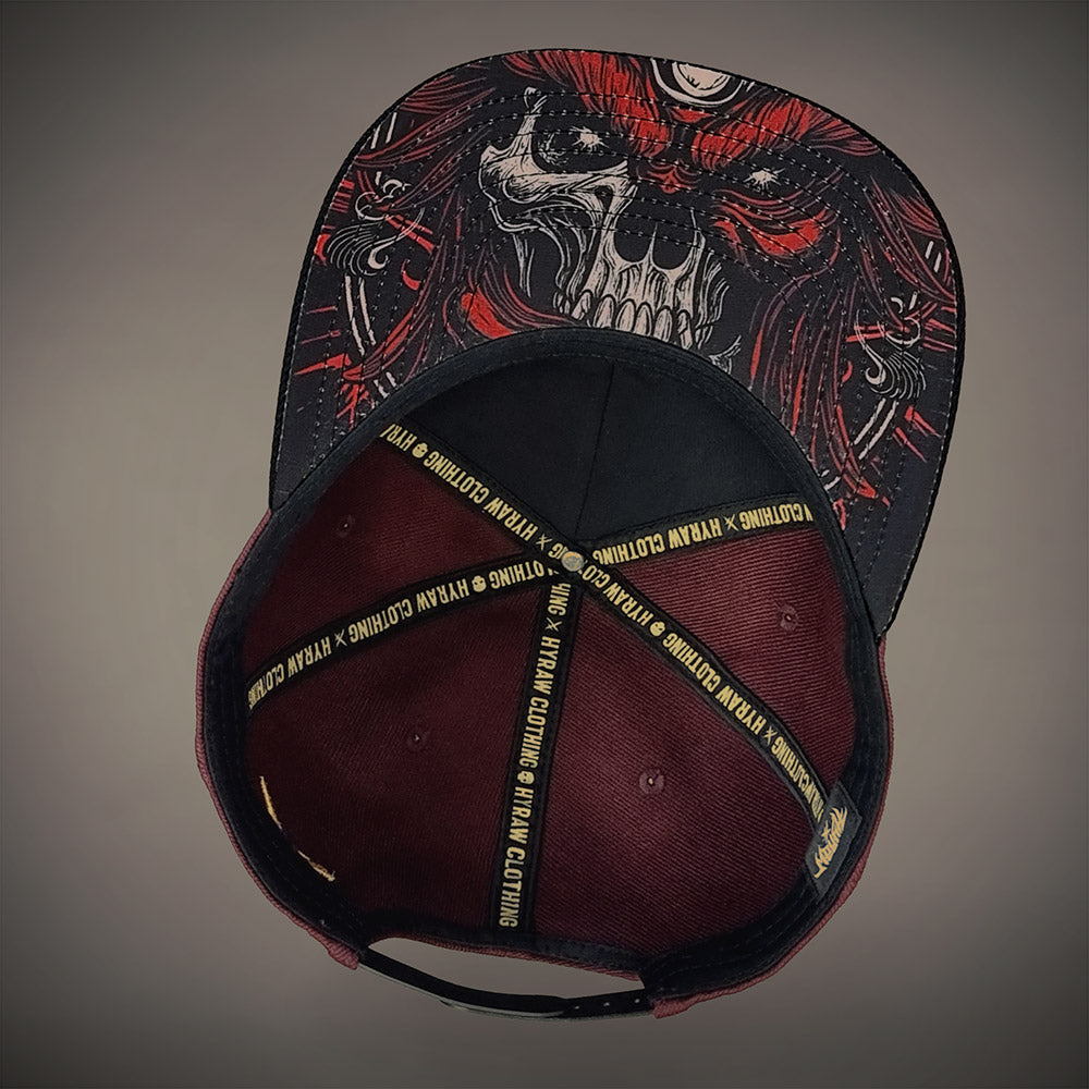 HYRAW Snapback Cap Oni Skull