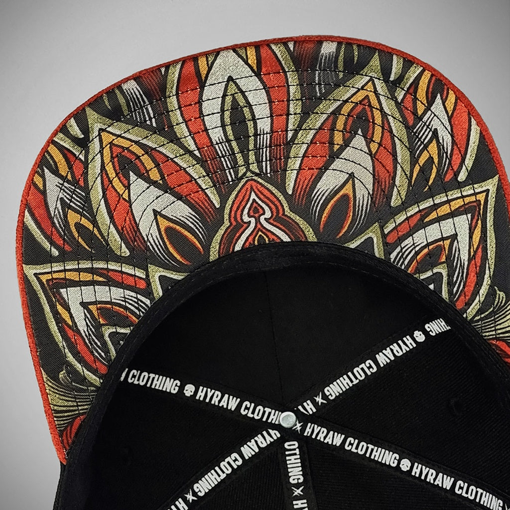 HYRAW Snapback Cap Owl Feather
