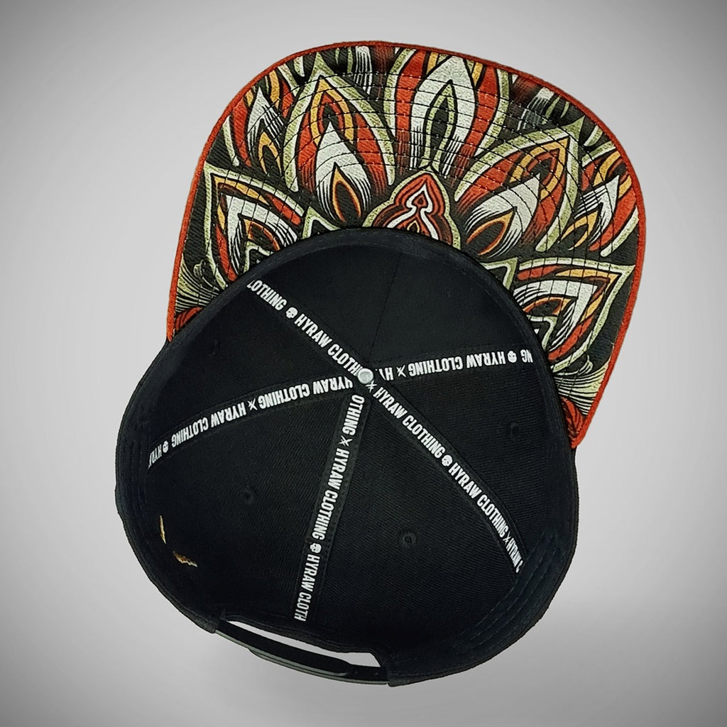 HYRAW Snapback Cap Owl Feather