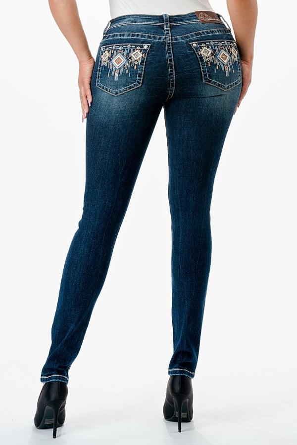 Grace in LA Skinny Jeans Aztec
