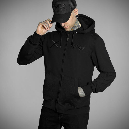 HYRAW Zip Hoodie Black Reaper - Inexorebel