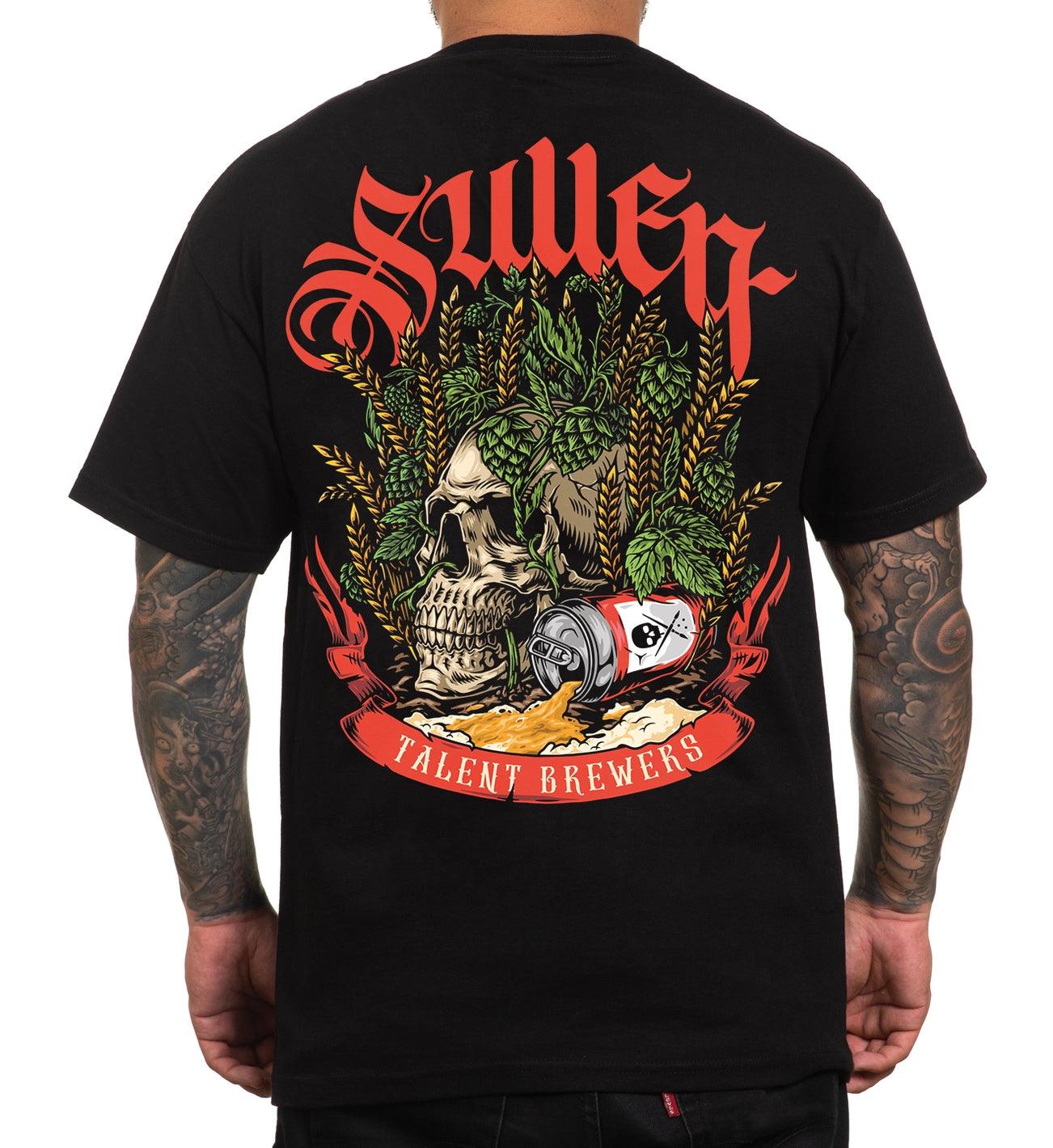 Sullen T Shirt Barley Skull Standard