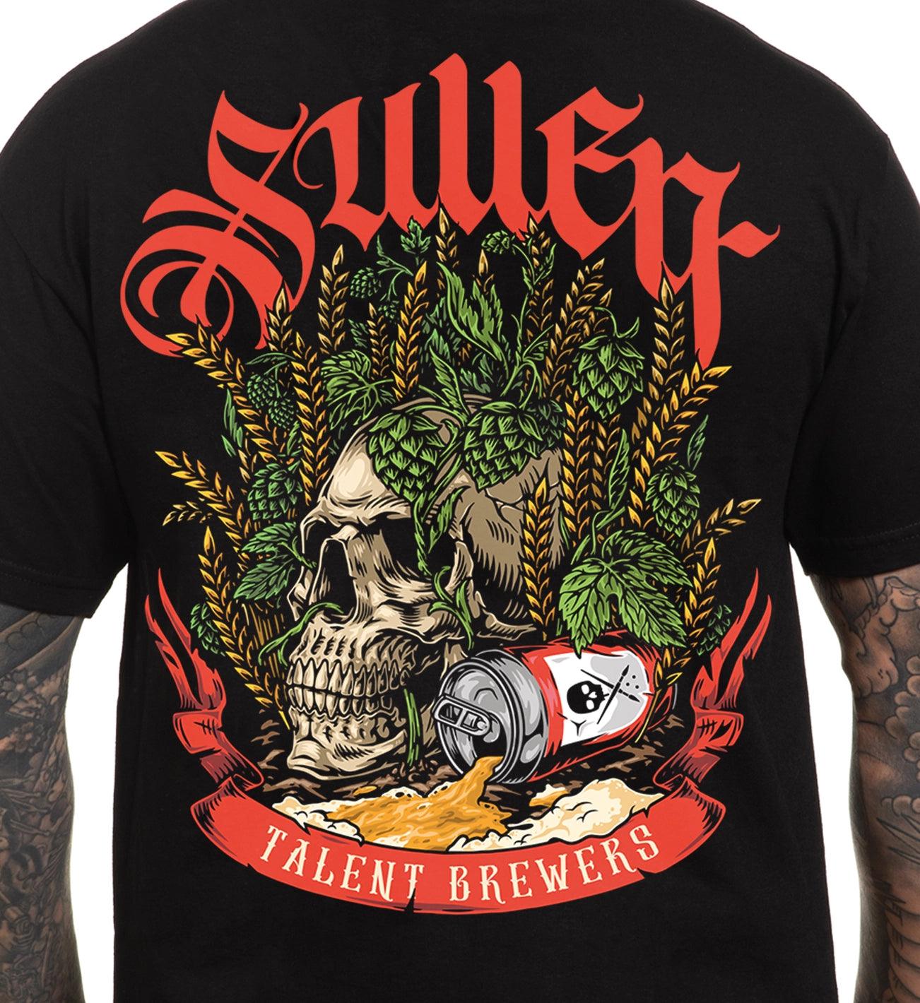Sullen T Shirt Barley Skull Standard