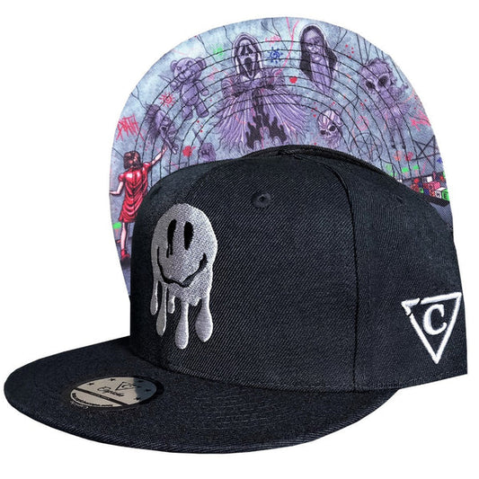 Capiche Wall Drawing Snapback - Black