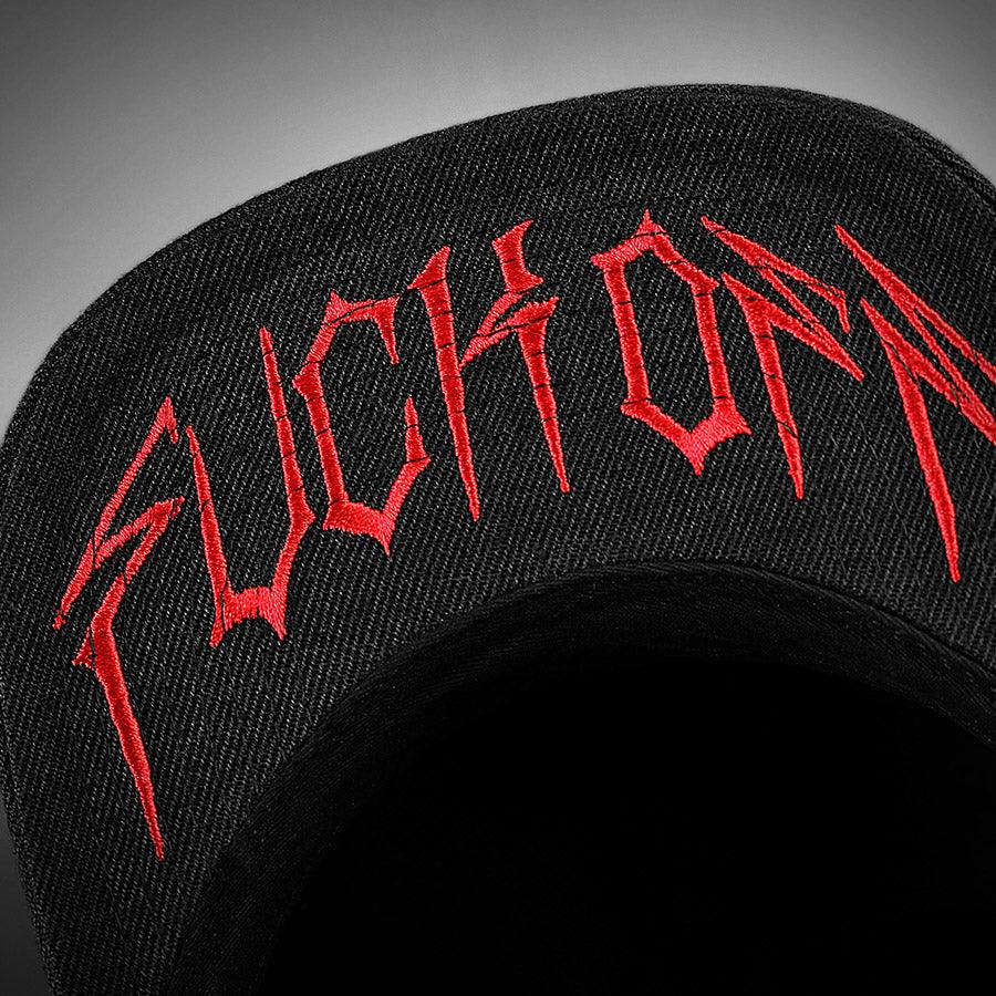HYRAW Snapback Cap F++K Off Hostile Red - Inexorebel