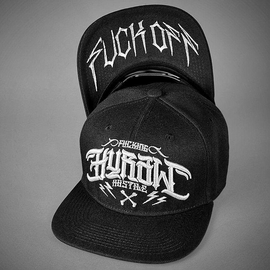 HYRAW Snapback Cap Hostile White