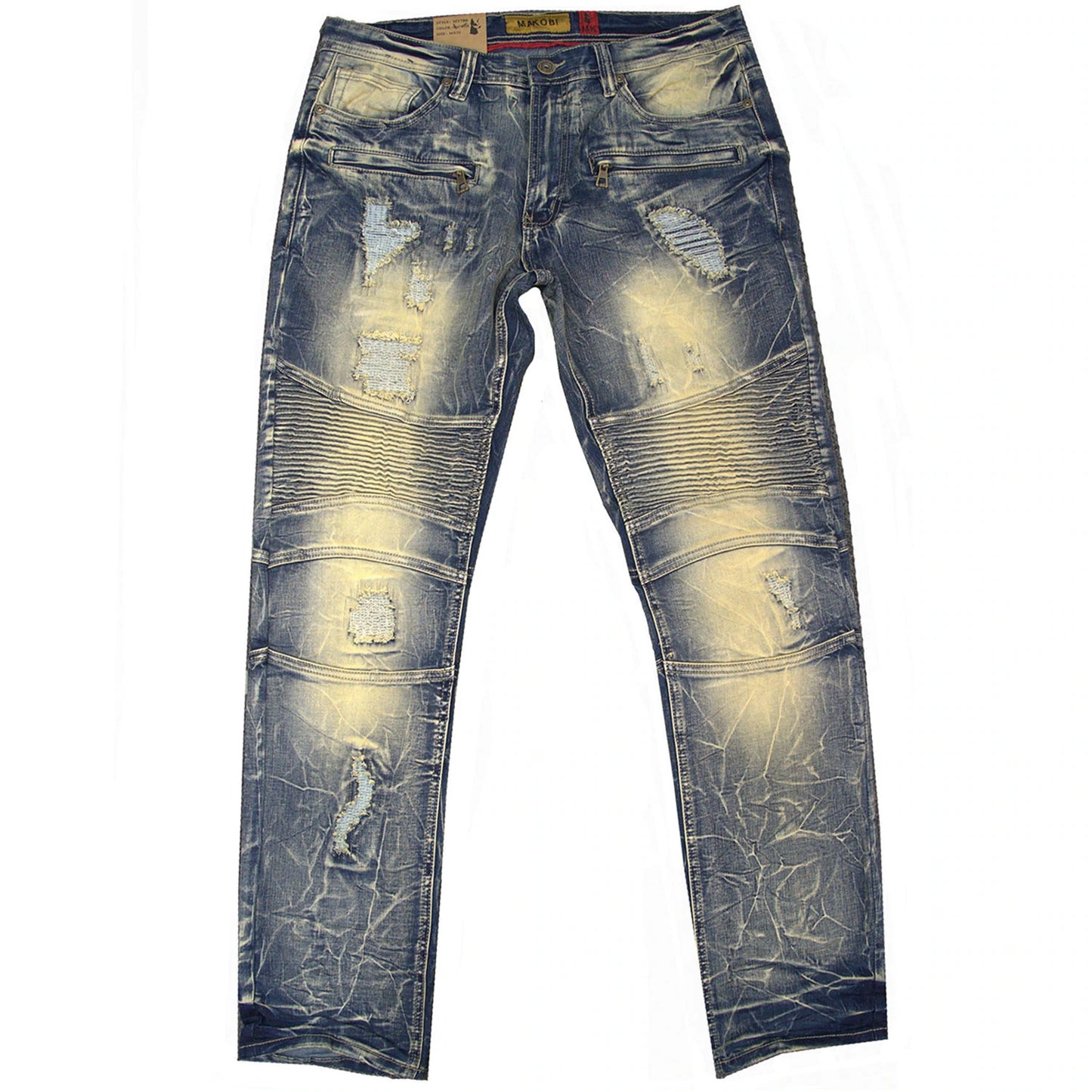 Makobi Biker Jeans Dirt Wash - Inexorebel