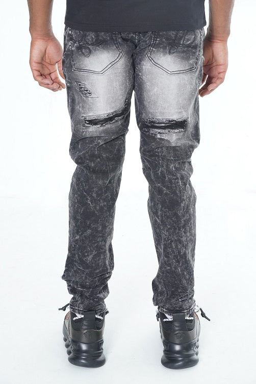 Frost Shredded Jeans Black Wash