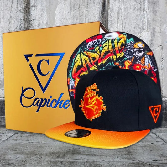 Capiche Beatboxer Snapback - Black/Orange Ombre