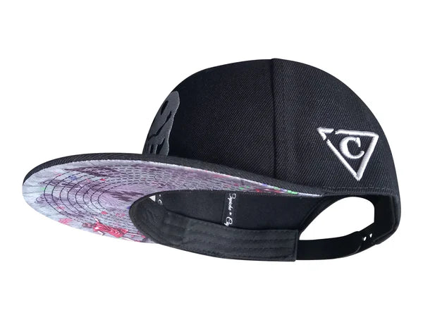 Capiche Wall Drawing Snapback - Black