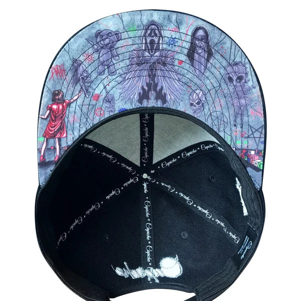 Capiche Wall Drawing Snapback - Black