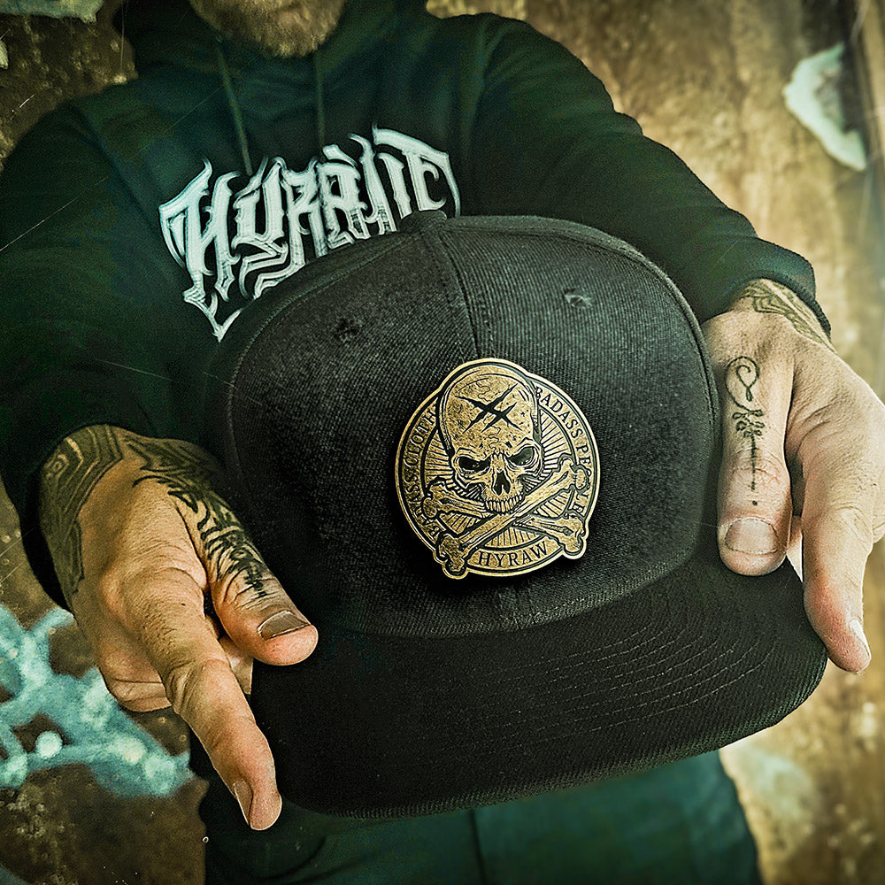 HYRAW SKULL Snapback Cap