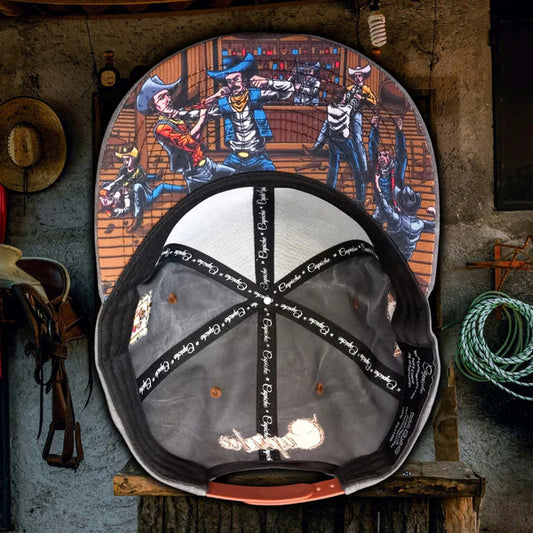 Capiche Bar Fight Snapback - Grey Washed Fabric