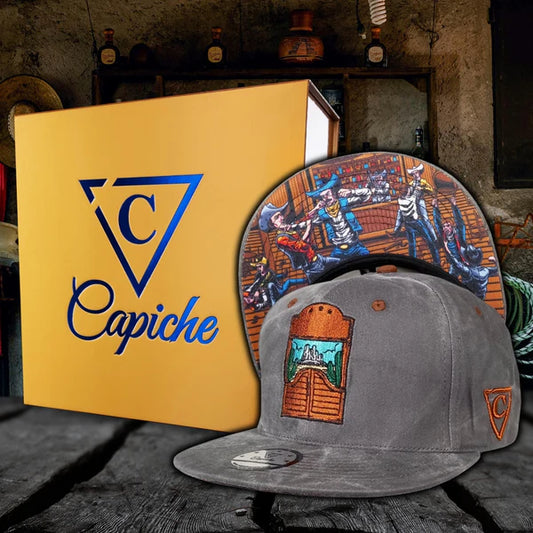 Capiche Bar Fight Snapback - Grey Washed Fabric