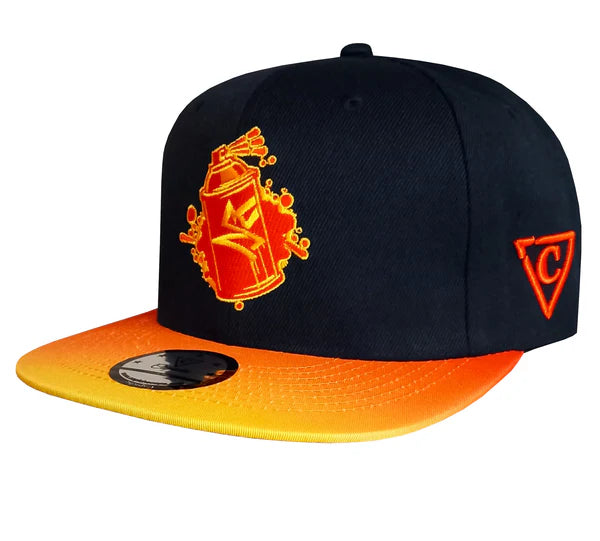 Capiche Beatboxer Snapback - Black/Orange Ombre