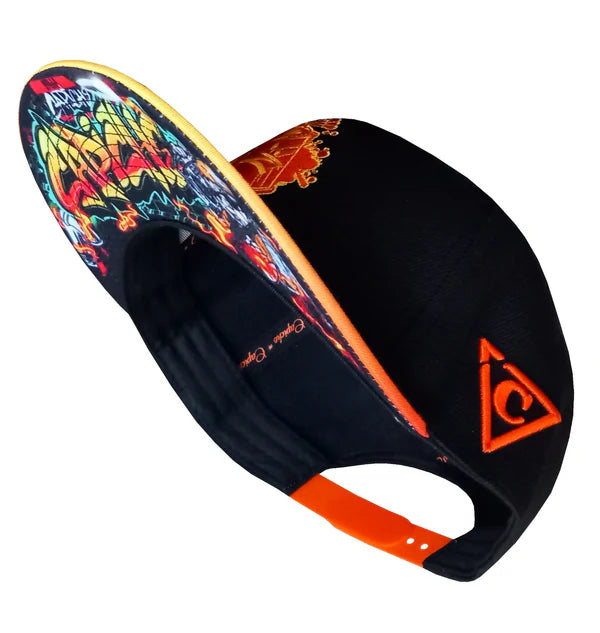 Capiche Beatboxer Snapback - Black/Orange Ombre
