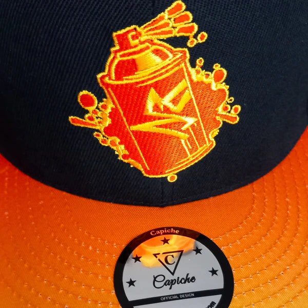 Capiche Beatboxer Snapback - Black/Orange Ombre