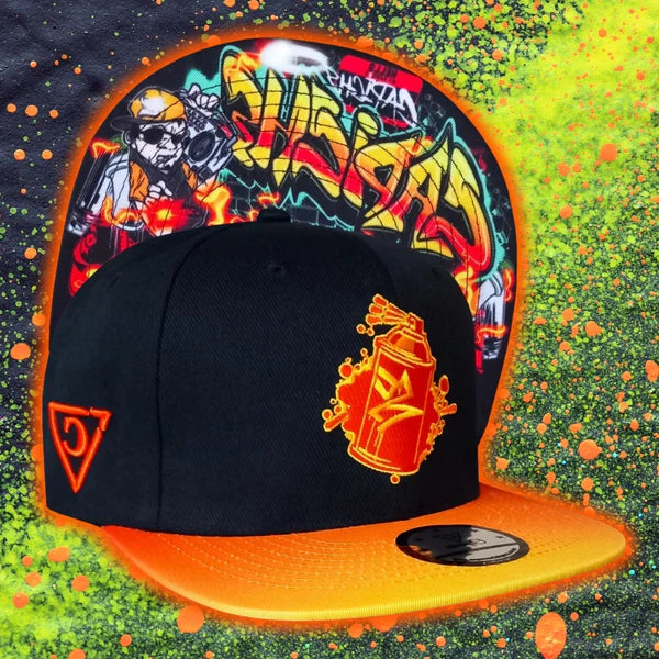 Capiche Beatboxer Snapback - Black/Orange Ombre