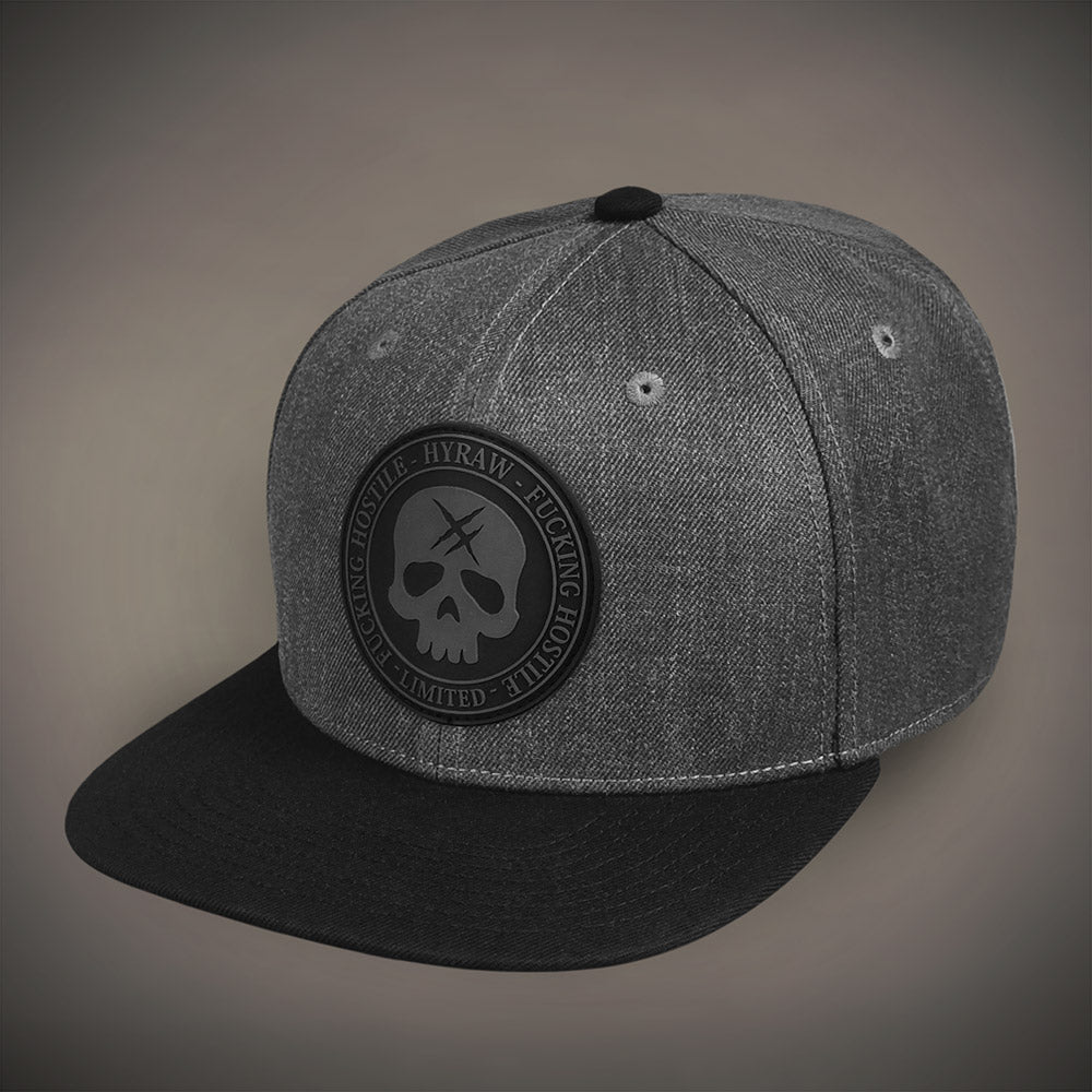 HYRAW Snapback Cap Death Shadow grey