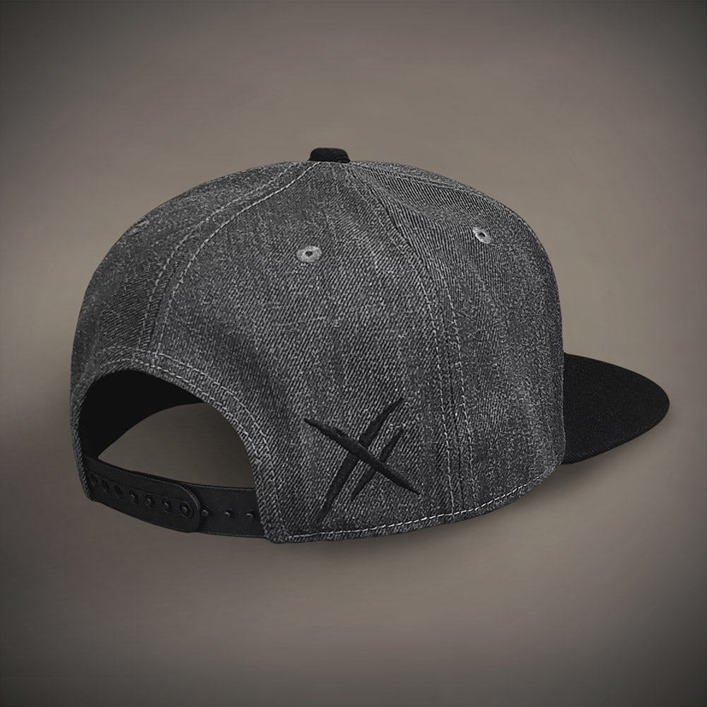 HYRAW Snapback Cap Death Shadow grey