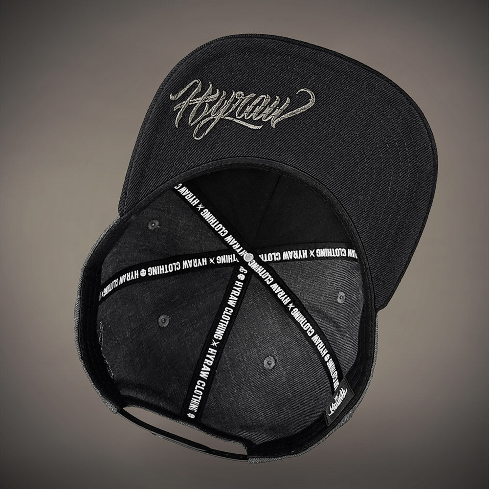 HYRAW Snapback Cap Death Shadow grey