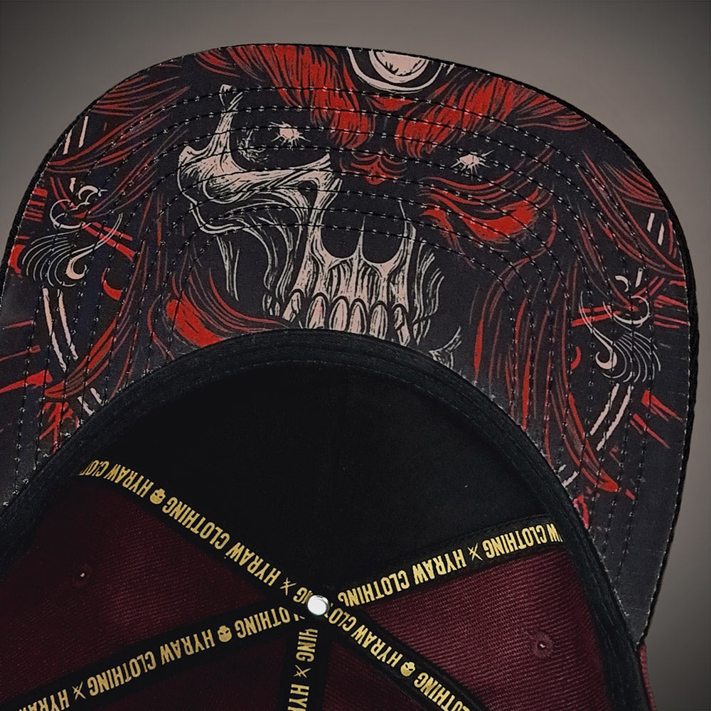 HYRAW Snapback Cap Oni Skull