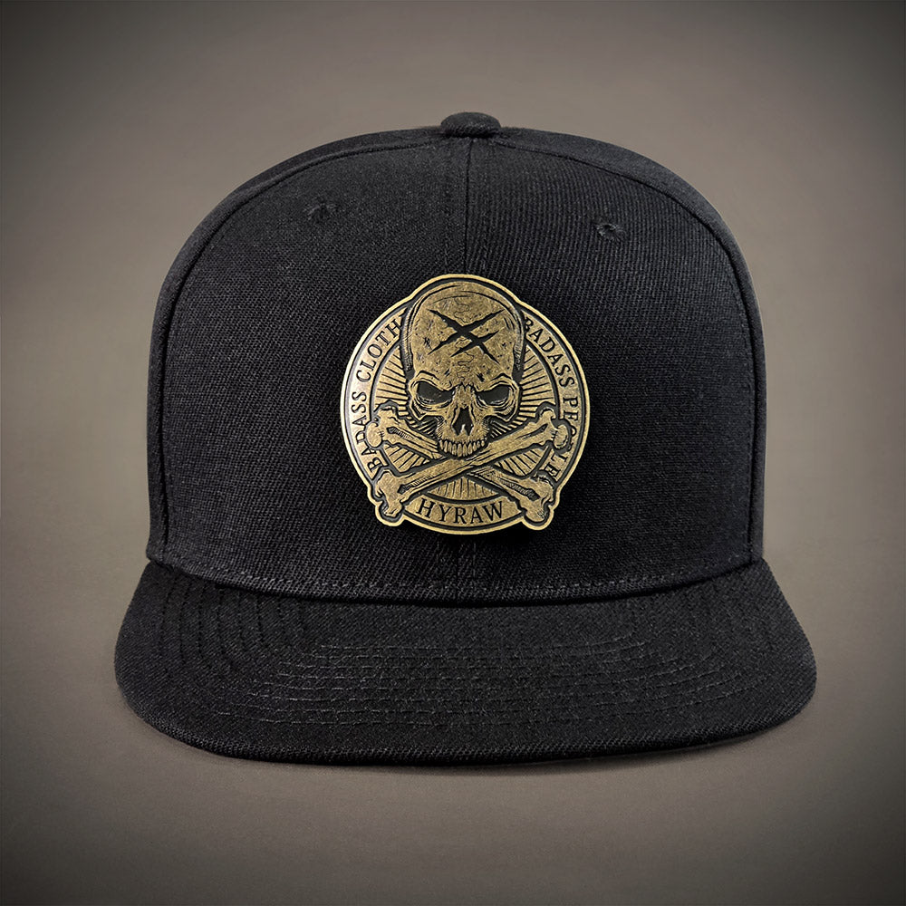 HYRAW SKULL Snapback Cap