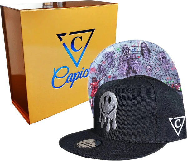 Capiche Wall Drawing Snapback - Black