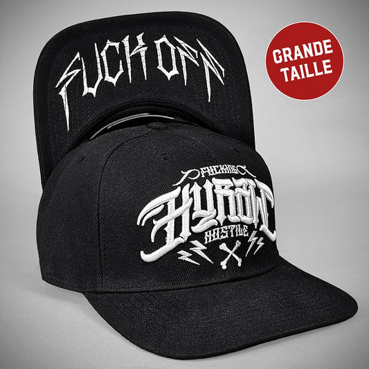 HYRAW Snapback Cap Hostile White OVERSIZE!