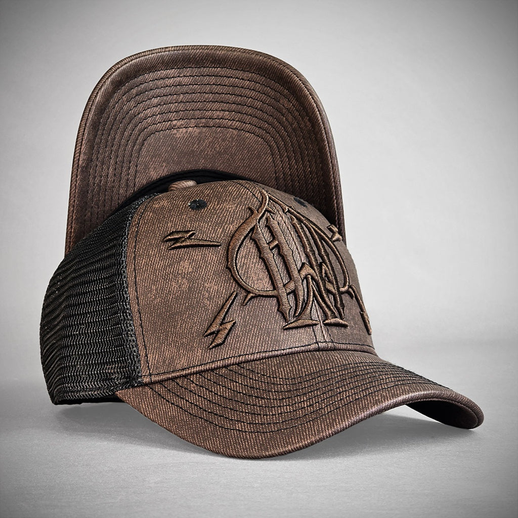 HYRAW Brown ACE Trucker Cap