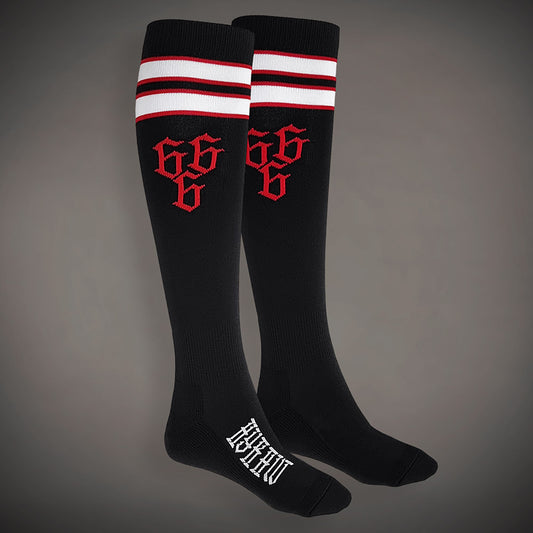 Hyraw 666 KNEE RED Socks