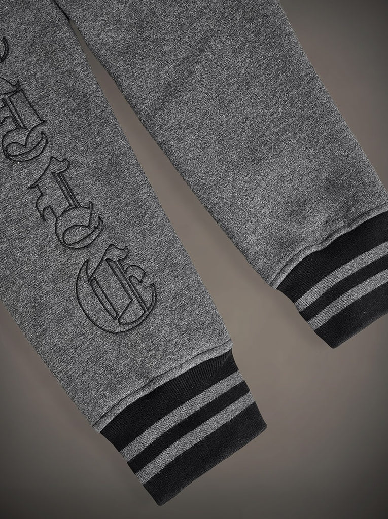 HYRAW Grey Skull Zip Hoodie