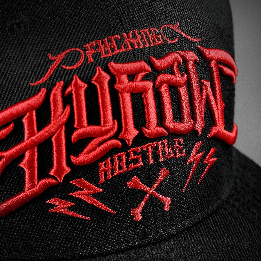 HYRAW Snapback Cap F++K Off Hostile Red