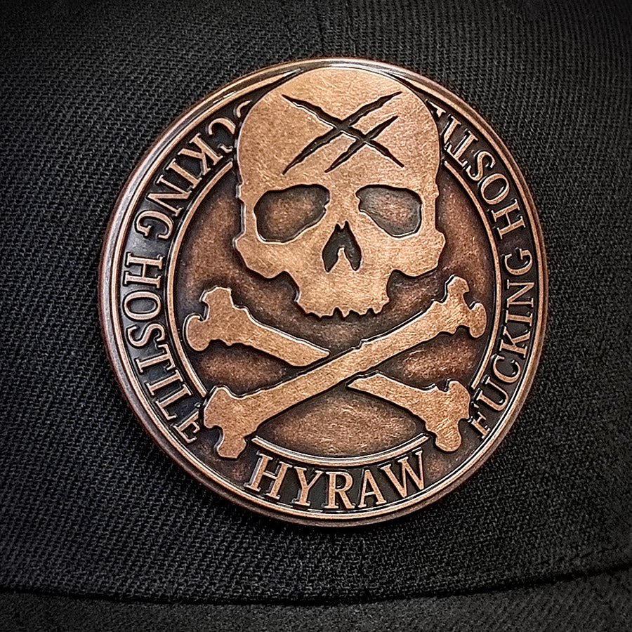 HYRAW Snapback Cap Metal Badge