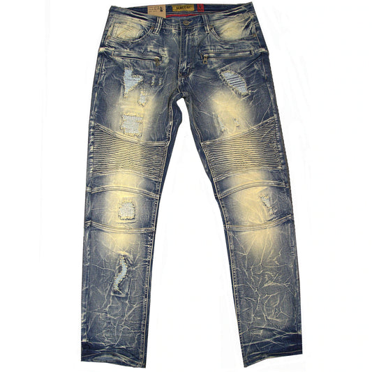 Rock Revival alternative straight destroyed Jeans Biker Jeans